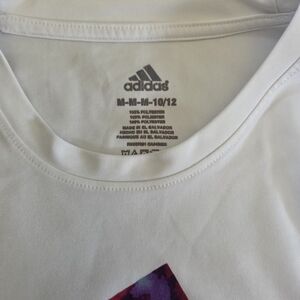 Adidas White Graphic T-Shirt